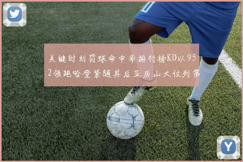 关键时刻罚球命中率排行榜KD以952领跑哈登紧随其后亚历山大位列第六